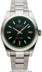 54006: Rolex Milgauss Reference 116400GV Stainless Stee