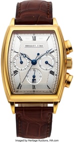 54032: Breguet Héritage Chronograph 18k Yellow Gold Re