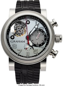 54042: Graham Tourbillograph Trackmaster Chromium Steel