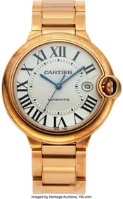 54047: Cartier Ballon Bleu 42mm 18K Rose Gold Ref: W690