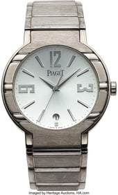 54049: Piaget 18K White Gold Polo Ref. 27700 Auto Men's