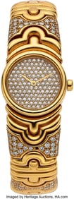 54056: Bvlgari Lady's Parentesi With 18k Yellow Gold An