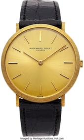 54070: Audemars Piguet Ultra Thin 18K Yellow Gold Wrist