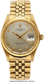 54101: Rolex, Ref. 1500 Gold Oyster Perpetual Date, Unu