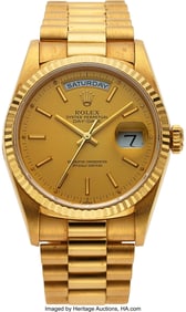 54104: Rolex Ref. 18238 Oyster Perpetual 18K Yellow Gol