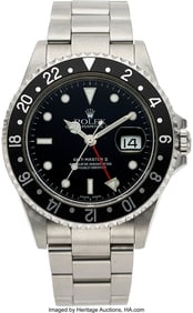 54116: Rolex 16710N GMT Master II, Circa 2006 Case: 40