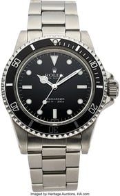 54121: Rolex Vintage Submariner Ref 5513 Steel Wristwat