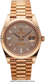 54134: Rolex, Ref. 228235 Everose Day-Date Oyster Perpe