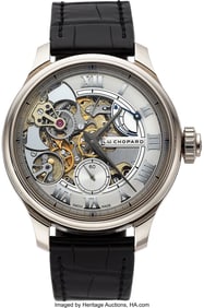 54151: Chopard, Important 18k White Gold L.U.C. Full St