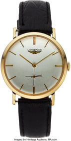 54194: Longines, Vintage Wristwatch 33mm With 10k Gold