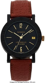 54196: Bvlgari Limited Edition Carbon Gold Wristwatch,
