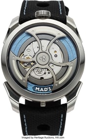 54204: Maximillian Busser Stainless Steel M.A.D 1 Wrist