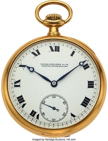 54207: Patek Philippe 18k Gold Pocket Watch, circa 1917