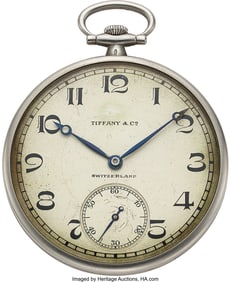 54212: Patek Philippe For Tiffany & Co. Platinum Pocket