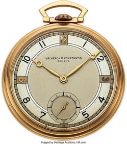 54214: Vacheron & Constantin, 14k Gold Pocket Watch, Or