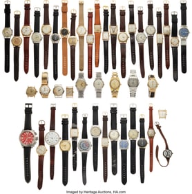 54222: Forty-Five Vintage Wristwatches, Includes Twelve
