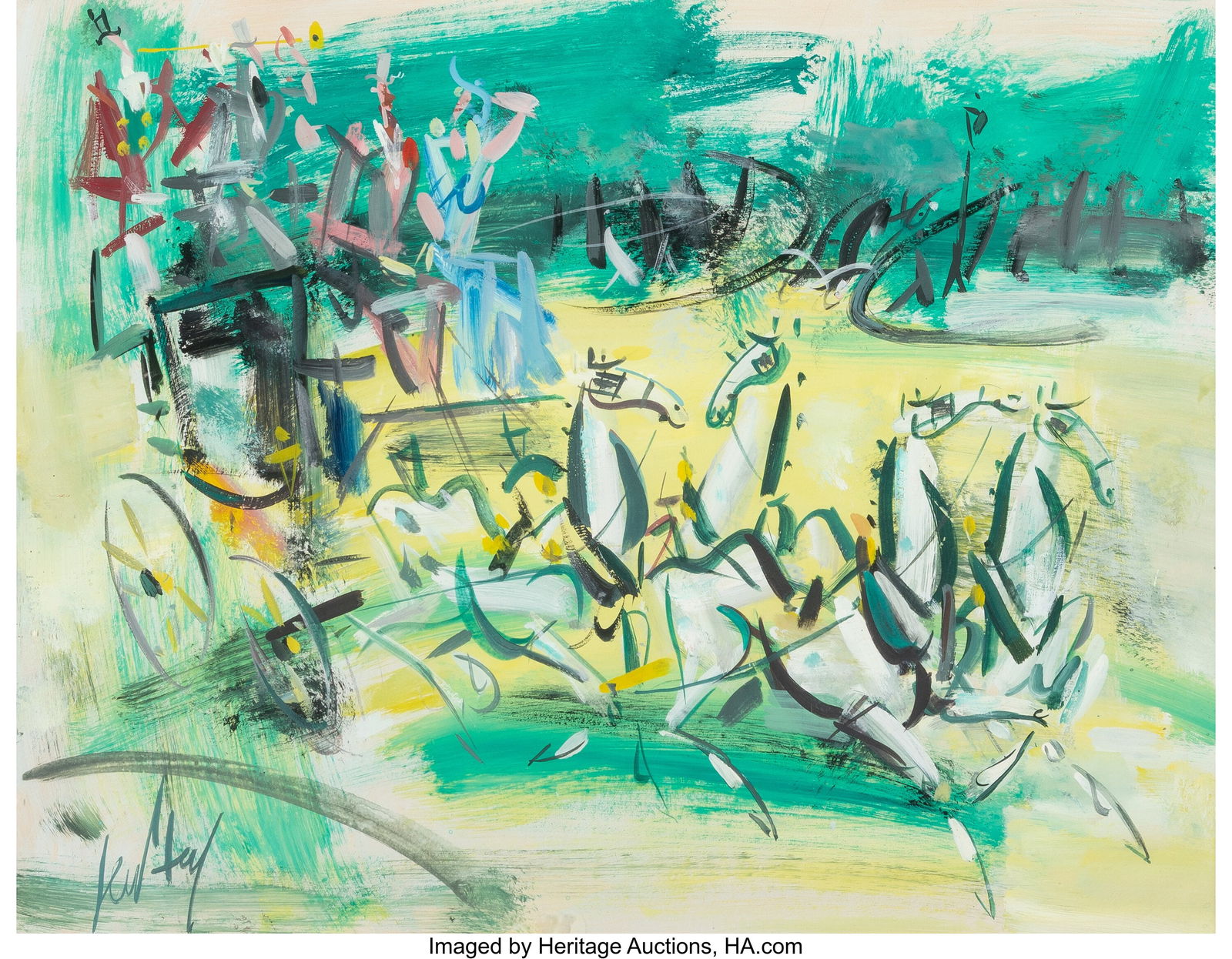 Gen Paul (American/French, 1895-1975) Horse-draw: Gen Paul (American/French, 1895-1975) Horse-drawn Carriage Watercolor and gouache on paper 19-3/4 x 25-5/8 inches (50.2 x 65.1 cm) (sheet)