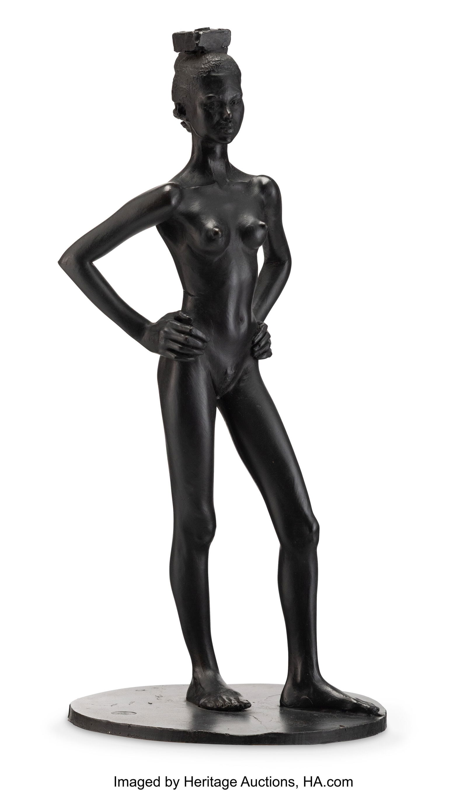 Robert Graham (1938-2008) Frieze Figure II-A, 19: Robert Graham (1938-2008) Frieze Figure II-A, 1999 Bronze with patina 59 x 11 x 11 inches (149.9 x 27.9 x 27.9 cm) (overall) Stamped on base&co