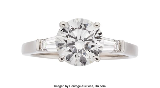 55008: Graff Diamond, Platinum Ring, English Stones: R