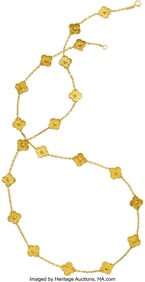 55036: Van Cleef & Arpels Gold Necklace Metal: 18k gol