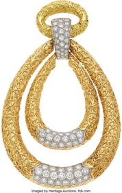 55043: Van Cleef & Arpels Diamond, Platinum, Gold Conv