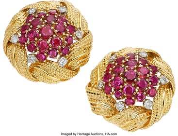 55044: Ruby, Synthetic Ruby, Diamond, Platinum, Gold E