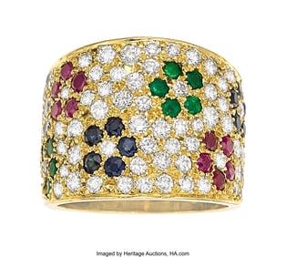 55045: Van Cleef & Arpels Multi-Stone, Diamond, Gold R