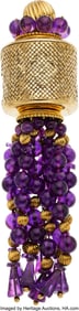 55062: Van Cleef & Arpels Amethyst, Gold Pendant Compo