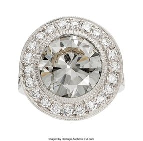55093: Diamond, Platinum Ring Stones: Round brilliant-