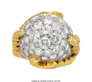 55110: Diamond, Platinum, Gold Ring Stones: Full-cut d