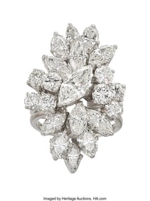 55115: Diamond, White Gold Ring Stones: Marquise-shape