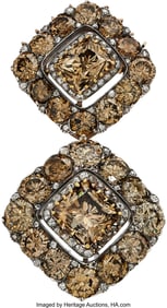 55124: Colored Diamond, Diamond, Silver-Topped Gold Pen