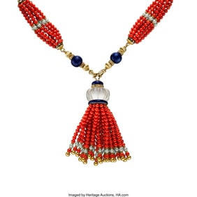 55140: Multi-Stone, Diamond, Cultured Pearl, Enamel, G