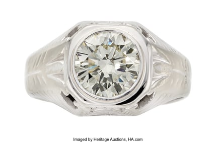 55145: Diamond, White Gold Ring Stones: Round brillian