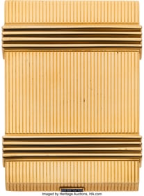 55150: Van Cleef & Arpels Sapphire, Gold Cigarette Case