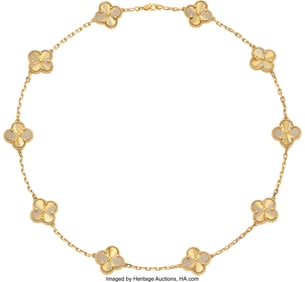 55184: Van Cleef & Arpels Gold Necklace Metal: 18k gol