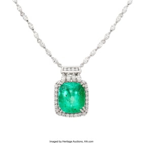 55219: Michael Christoff Colombian Emerald, Diamond, W