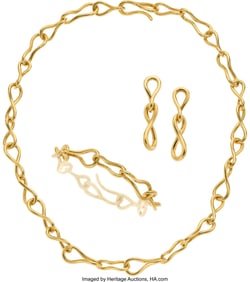 55234: Angela Cummings Gold Convertible Jewelry Suite