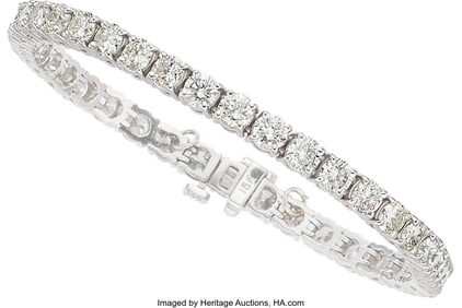 55247: Diamond, White Gold Bracelet Stones: Full-cut d