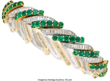 55250: Neiman Marcus Emerald, Diamond, Platinum, Gold