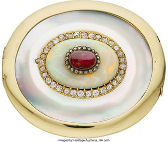 55255: Antique Ruby, Diamond, Opal, Mother-of-Pearl, G