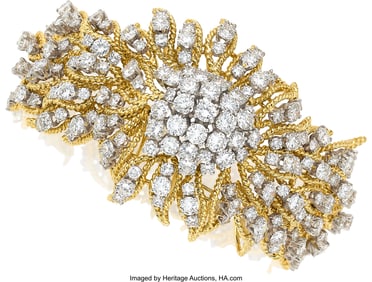 55272: Diamond, Gold Bracelet Stones: Full-cut diamond