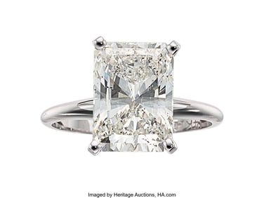55304: Diamond, White Gold Ring Stones: Rectangular b