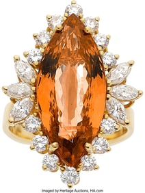 55315: Precious Topaz, Diamond, Gold Ring Stones: Marq