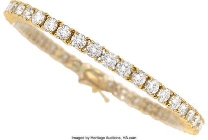 55323: Diamond, Gold Bracelet Stones: Full-cut diamond