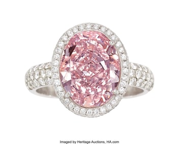 55347: Fancy Pink Diamond, Diamond, Gold Ring Stones: