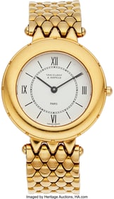 55354: Van Cleef & Arpels Gold La Collection Watch Cas
