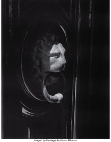 39040: Todd Webb (American, 1905-2000) Door Knocker, Hôtel de Ville, Arles, France, 1971