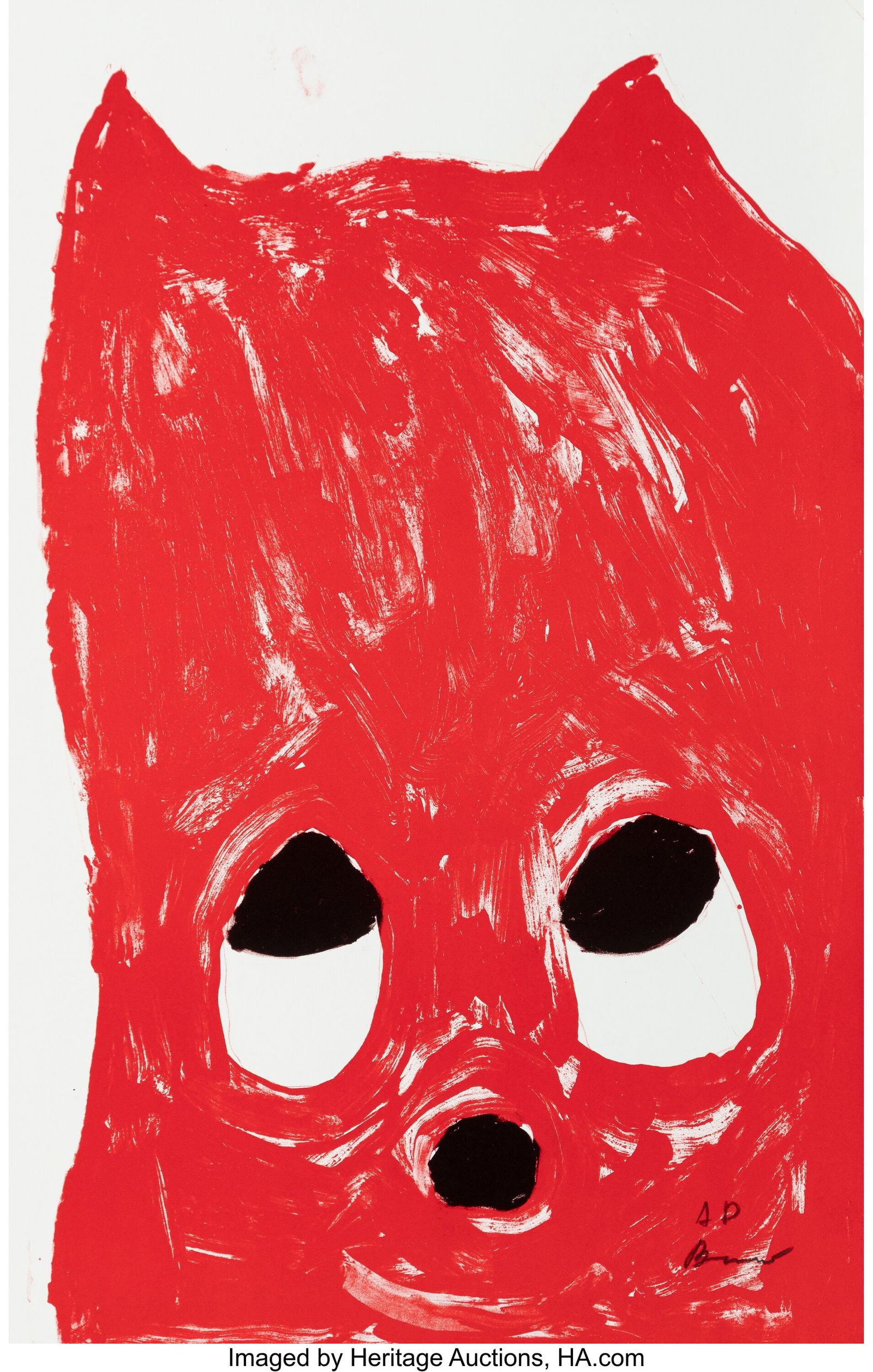 Szabolcs Bozó (b. 1992) Red Kristy, 2020 Lithog: Szabolcs Bozó (b. 1992) Red Kristy, 2020 Lithograph in colors on wove paper 22 x 14 inches (55.9 x 35.6 cm) (sheet) A.P. &