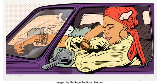 43080&colon; D&ast;Face &lpar;b&period; 1978&rpar; Silent Ride&comma; 2023 Screenprint i